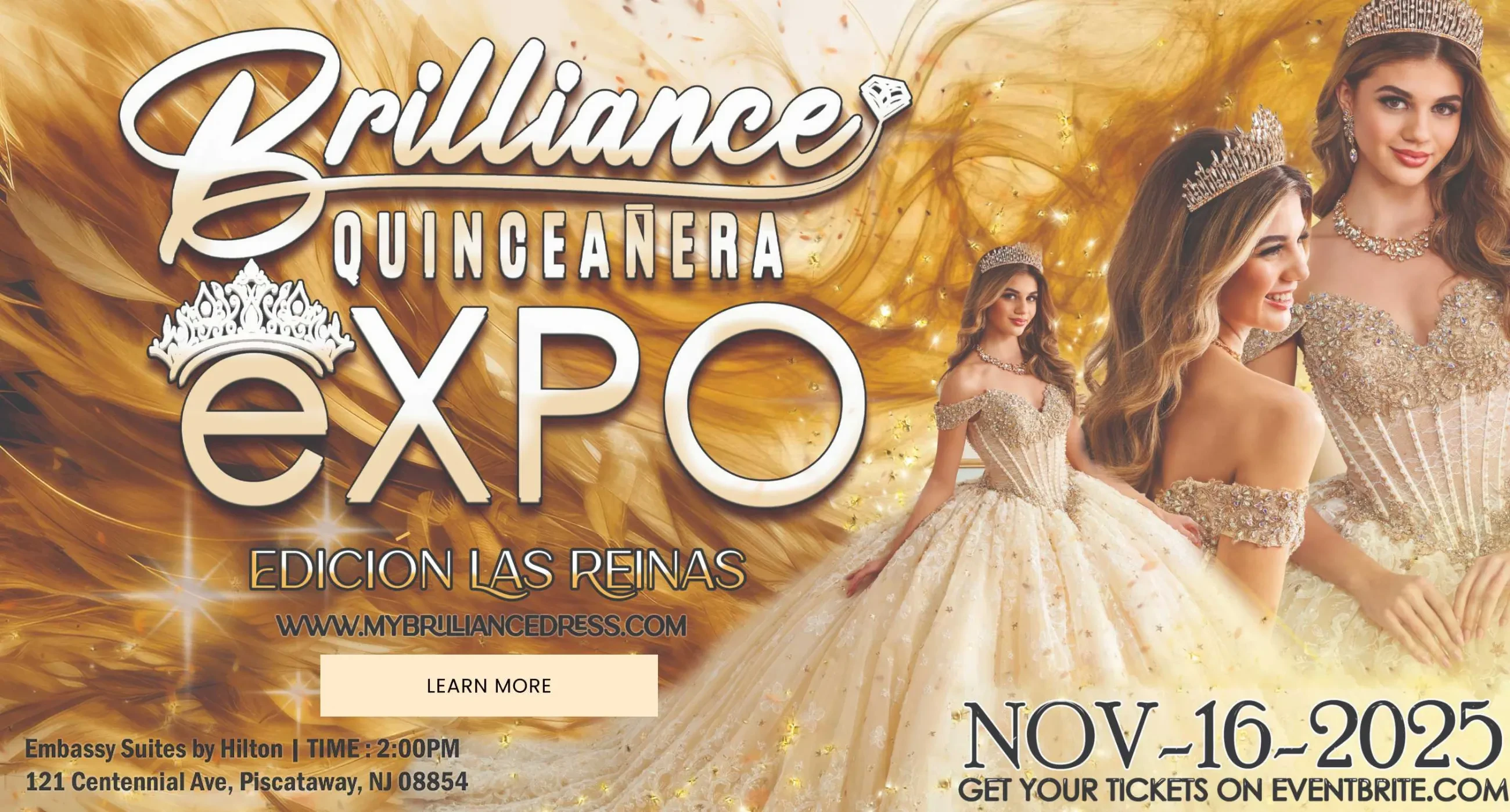 Brilliance Quinceanera Expo Desktop banner